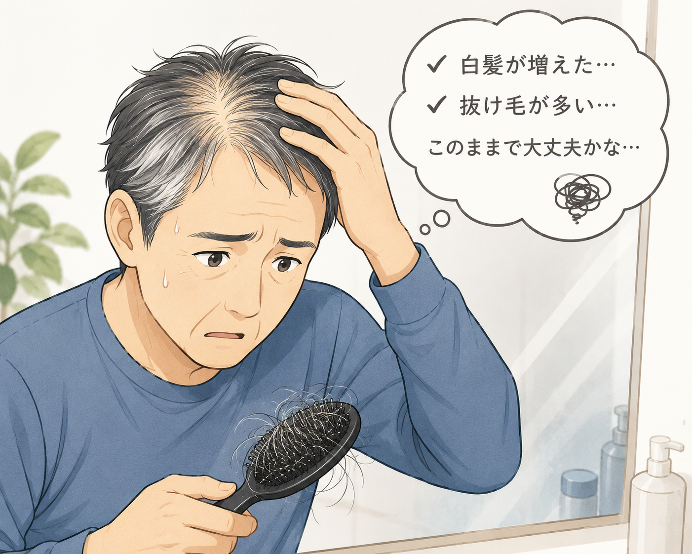 白髪と抜け毛 頭皮ケア しゅくるithnani