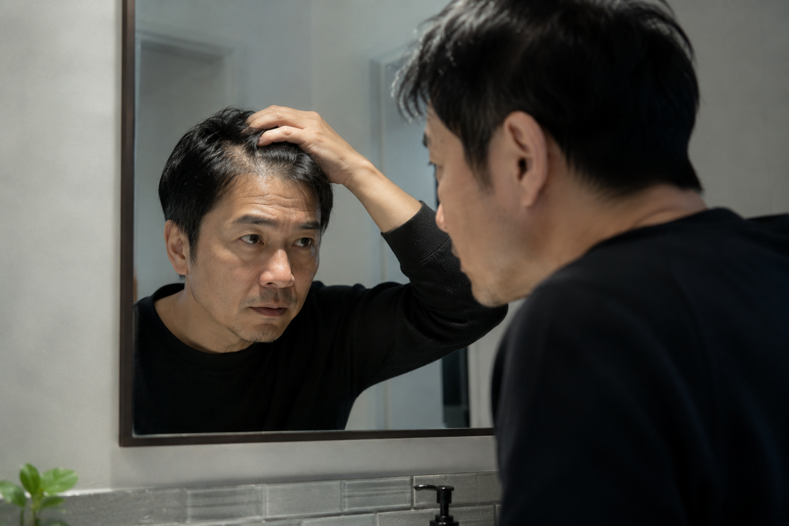 AGA・薄毛治療と育毛の違いを考える男性