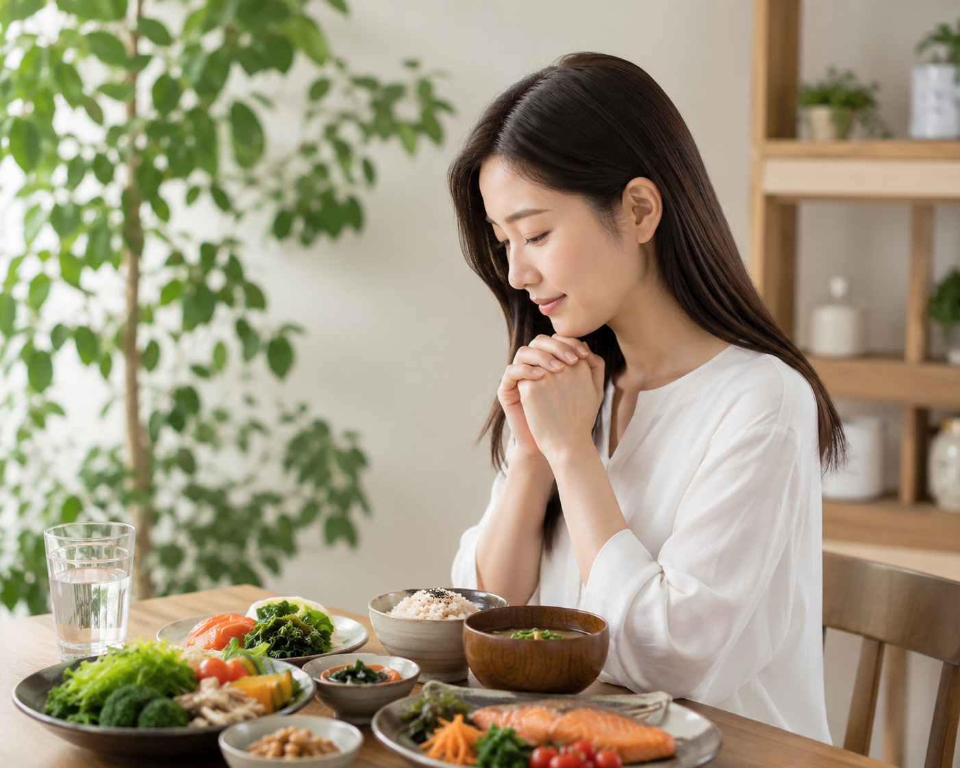 食事と頭皮・髪の健康の関係イメージ
